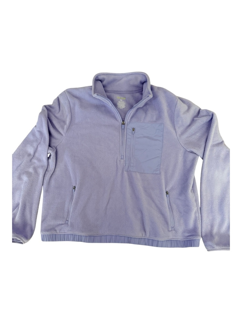 Tek Gear Lilac Quarter-Zip Fleece Pullover cozy cottagecore collegiate plus size